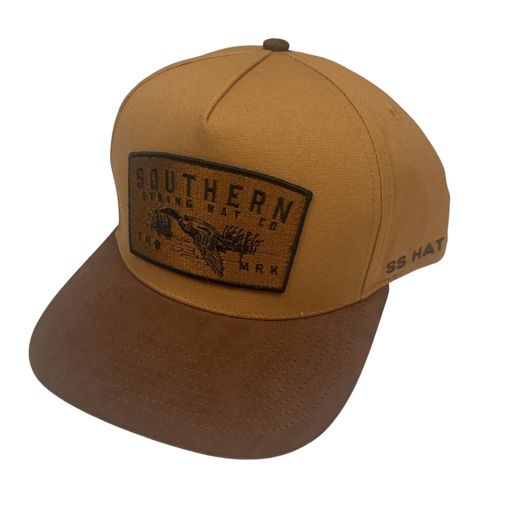 Southern String Hat Co Snapback Cap Mens Brown Duck Patch One Size Hat